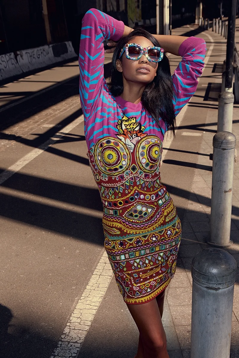 Chanel Iman Wears Moschino Report In Henrique Gendre Snaps For S